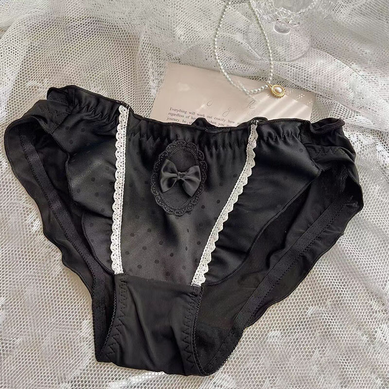 Japanese Sweet Girls Bow Panties Briefs Lolita Princess Underwear School Knicker