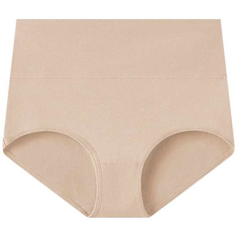 4 Pack Women’s High Waist Cotton Briefs Tummy Control Soft Stretch Underwear