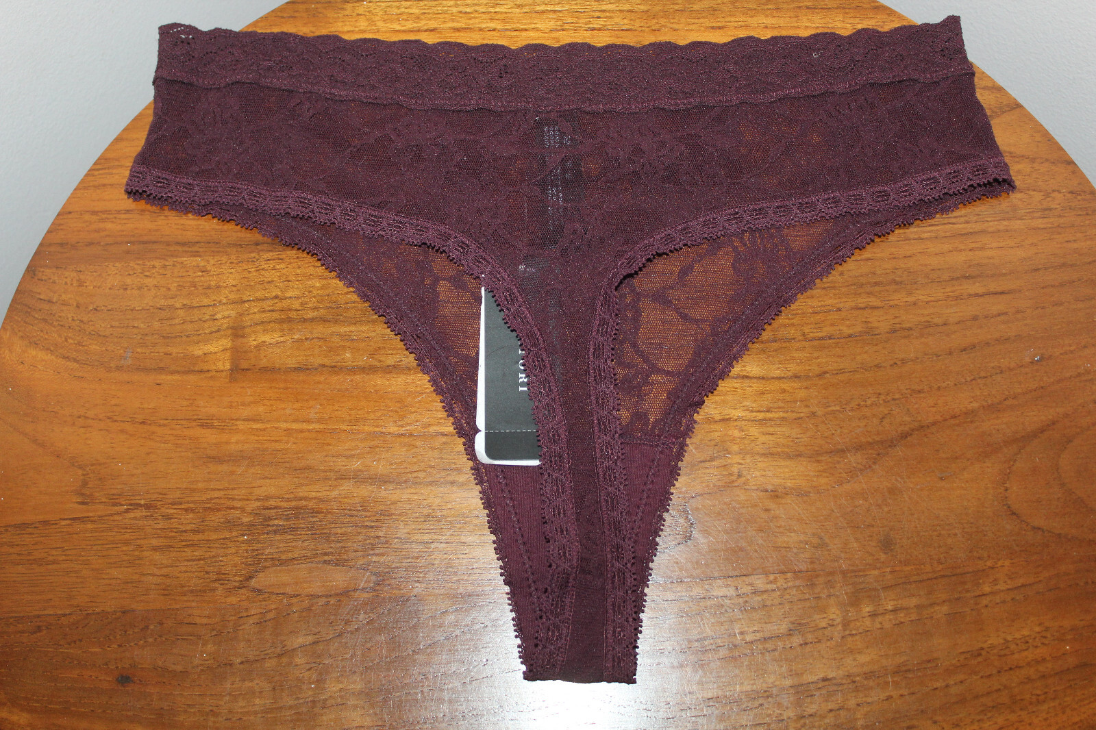 NATORI BLISS ALLURE FRENCH CUT BRIEF EMBROIDERED FLORAL LACE INDIGO BLUE ONE SIZ