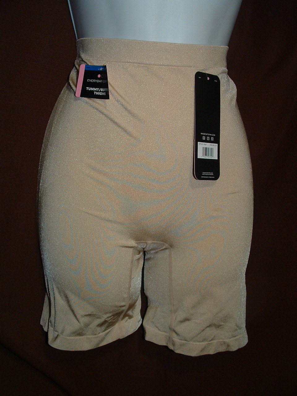 NEW MAIDENFORM INVISIBLE POWER SLIM WAISTERS LT 12627 THIGH SLIMMER PANTY S