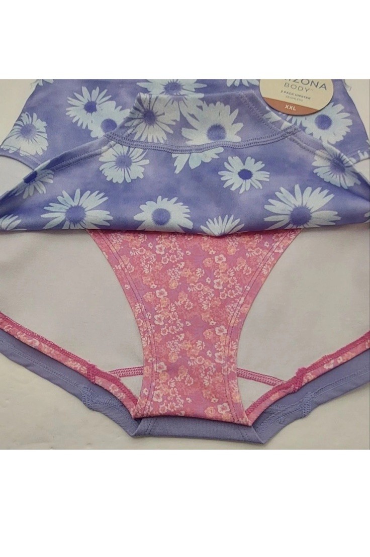 NWT Arizona Body 3 Pack Hipster Seamless Panty Women’s Size XXL Panties Purple