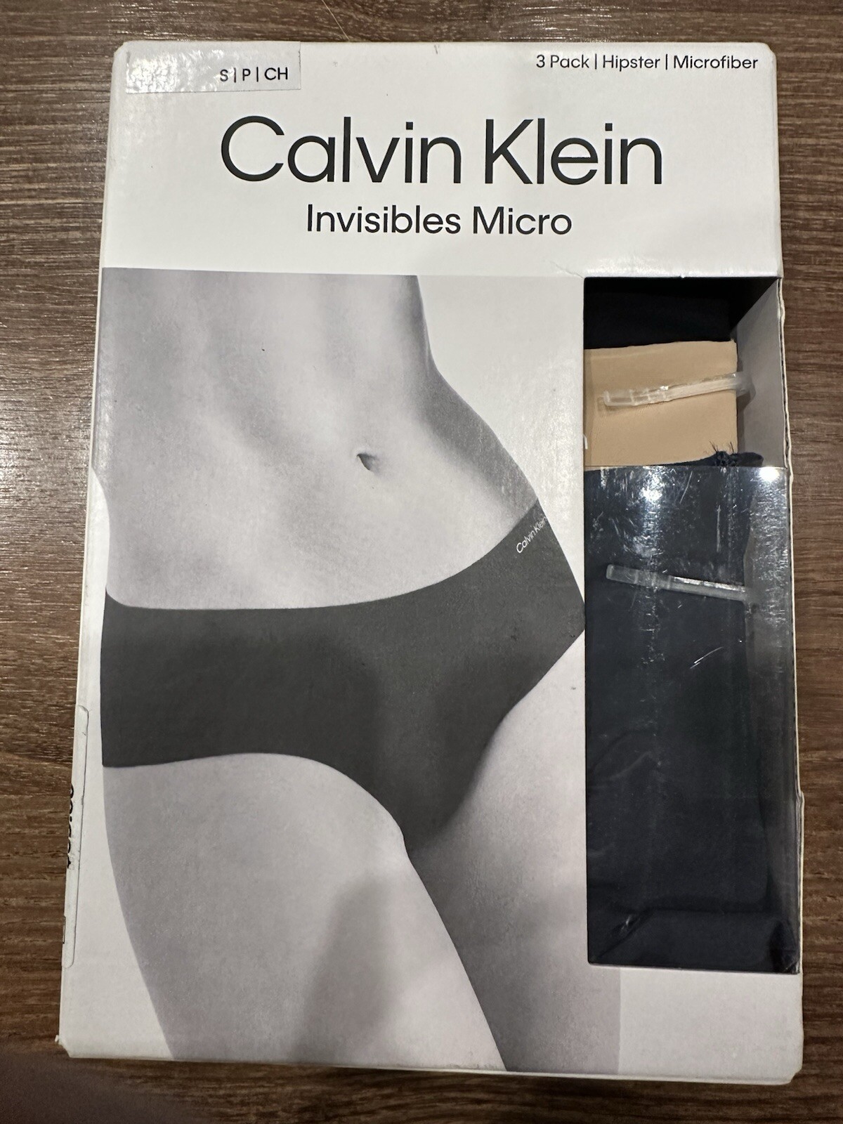 Calvin Klein Invisible No Panty Line Hipster 3 Pack Small Fits 28-30” New In Box