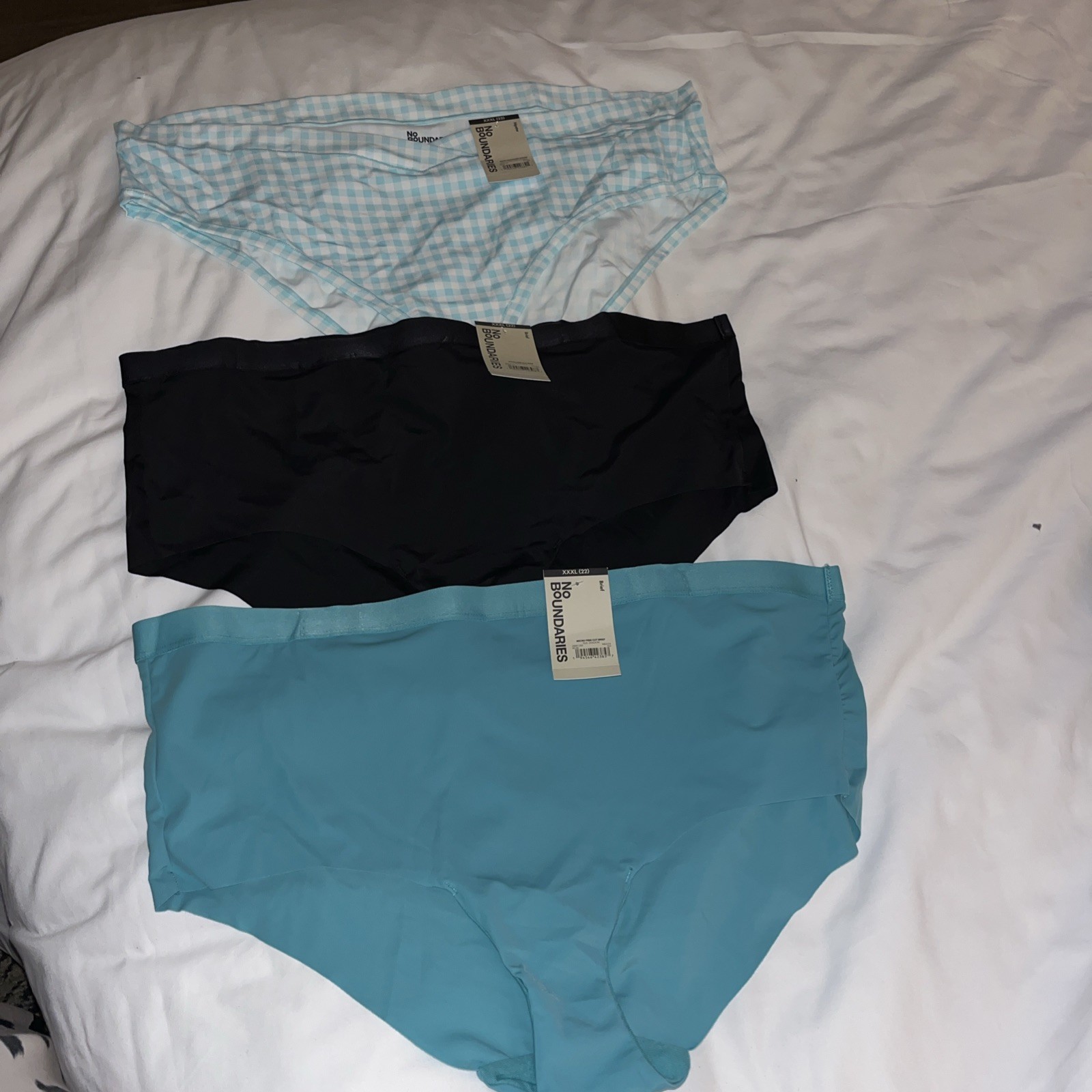3 Pairs No Boundaries Briefs /hipster Panties Sz XXXL 22 sexy BB & B Seamless