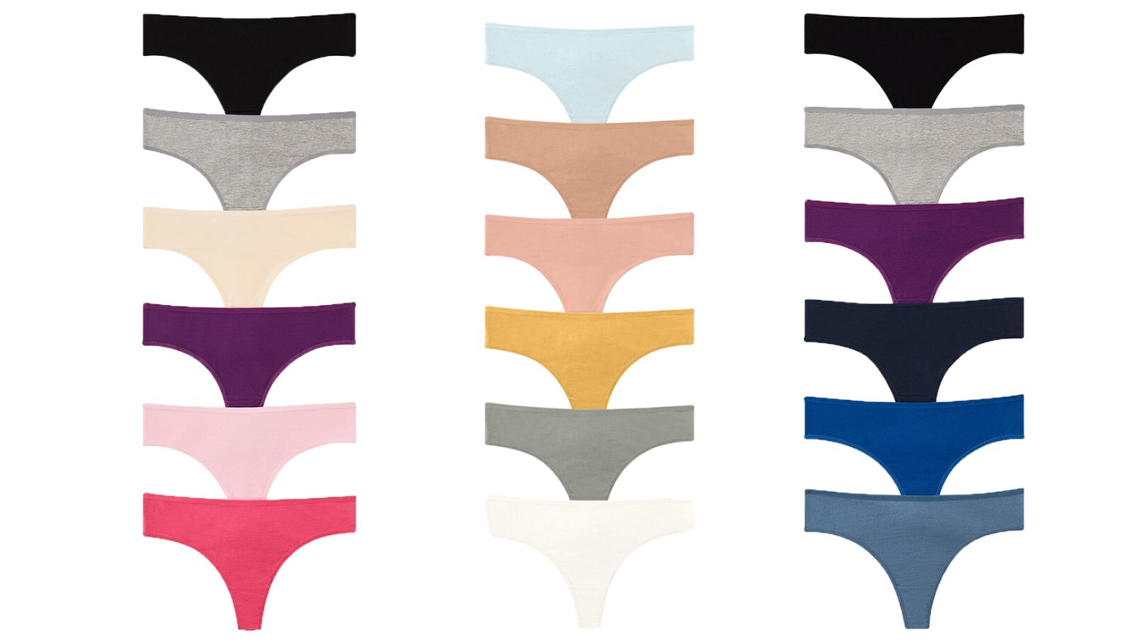 10 Pack Women Cotton Thongs Underwear Pack Yoga Sports G String Color Panties L