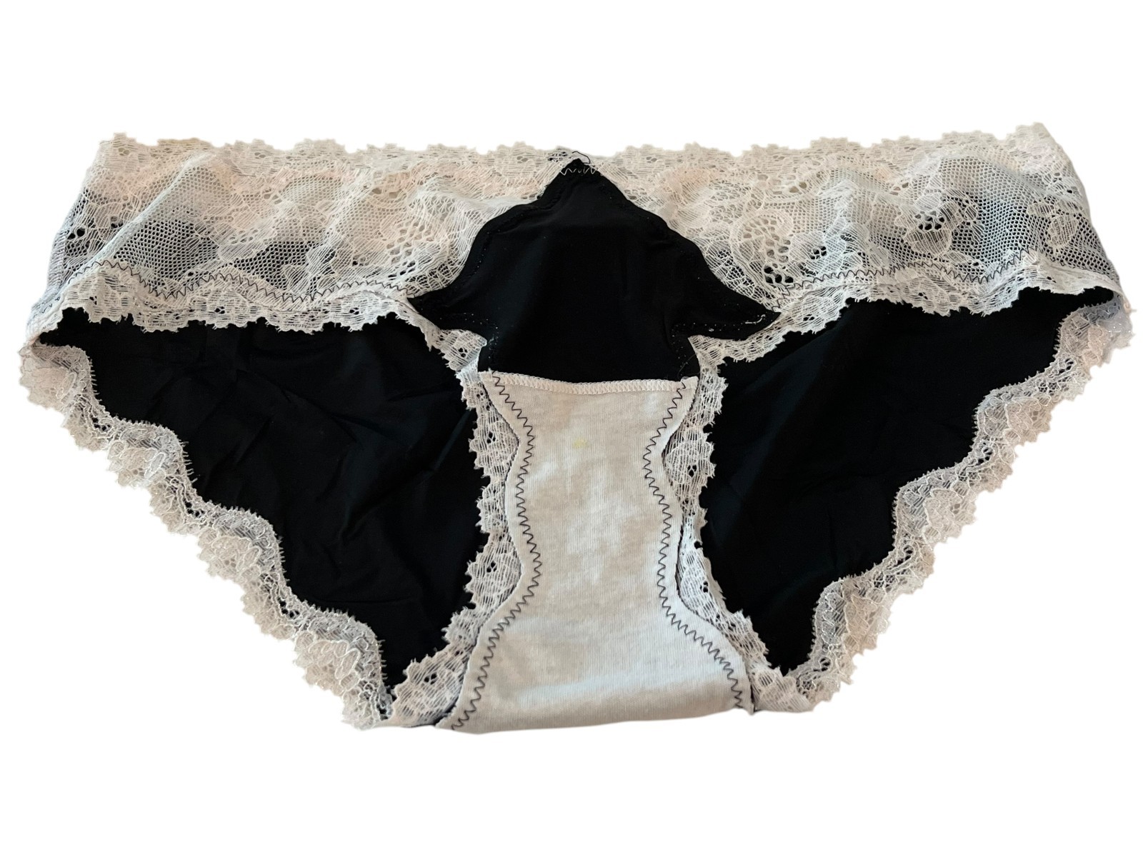 NWT Sz S/P Victoria’s Secret Panties Dream Angels Hipkini Bikini Black White