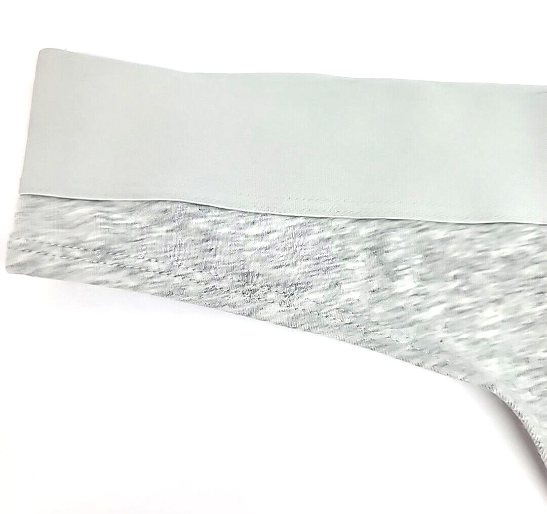 Auden Thong Panties Size M Pink & Black Lace, Heather Gray Cotton 4-way Stretch