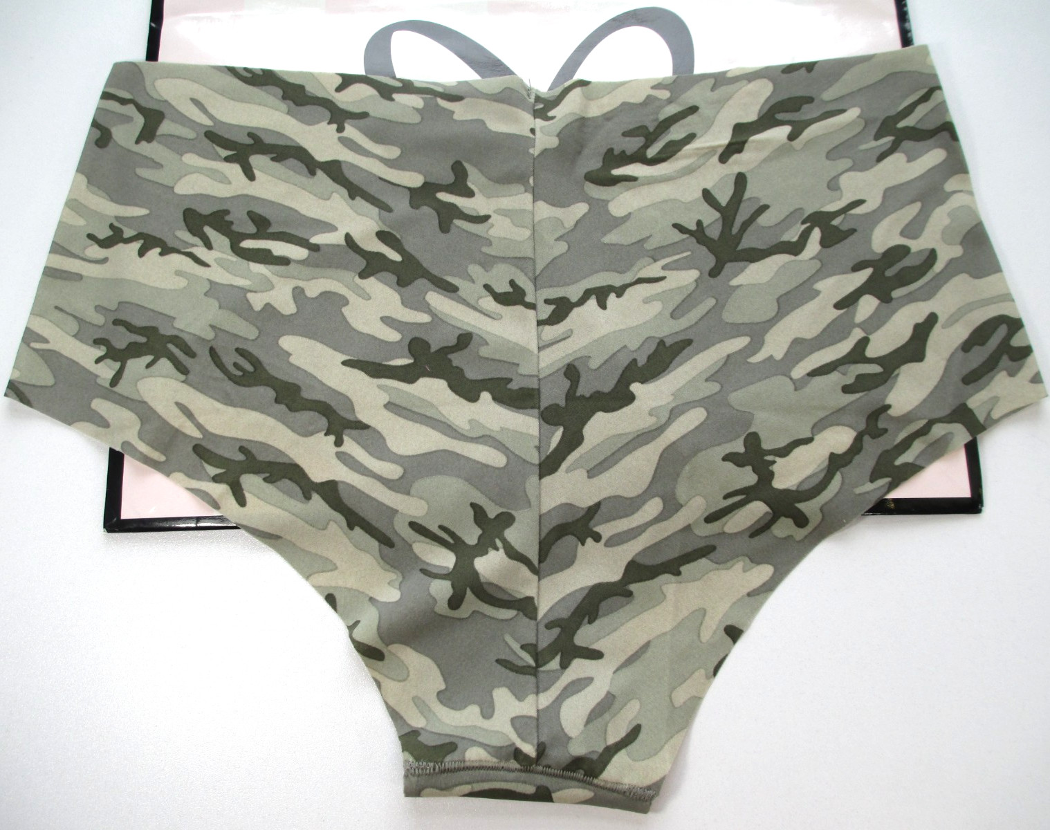 VICTORIA’S SECRET PINK No Show Cheeky Panty S M L XL Green Camo NWT Camouflage