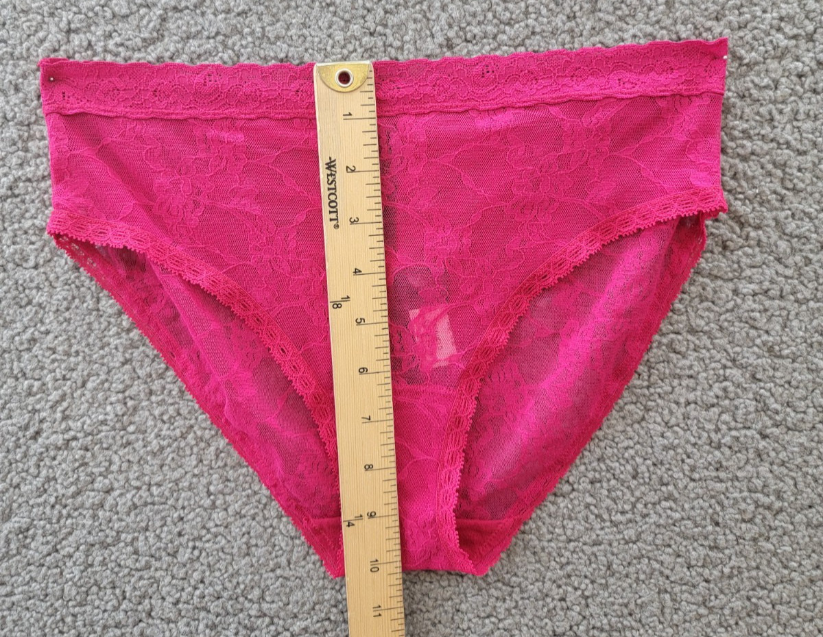 Natori Bliss Allure One Lace Girl Brief Women’s One Size Primrose Elastic Waist~