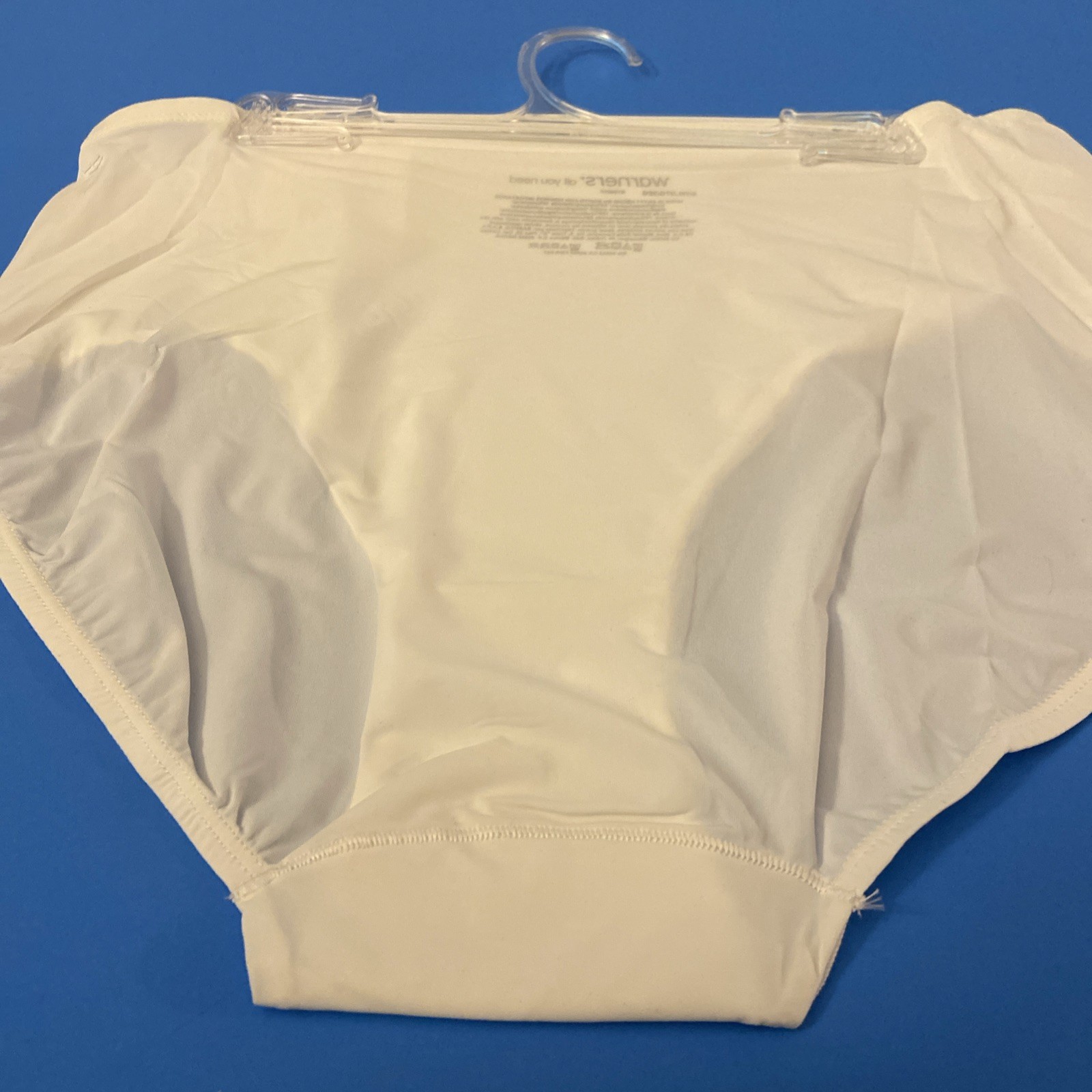 WARNERS WHITE SMOOTH IT OVER Hi-CUT BRIEF PANTIES / XX-LARGE/ 9