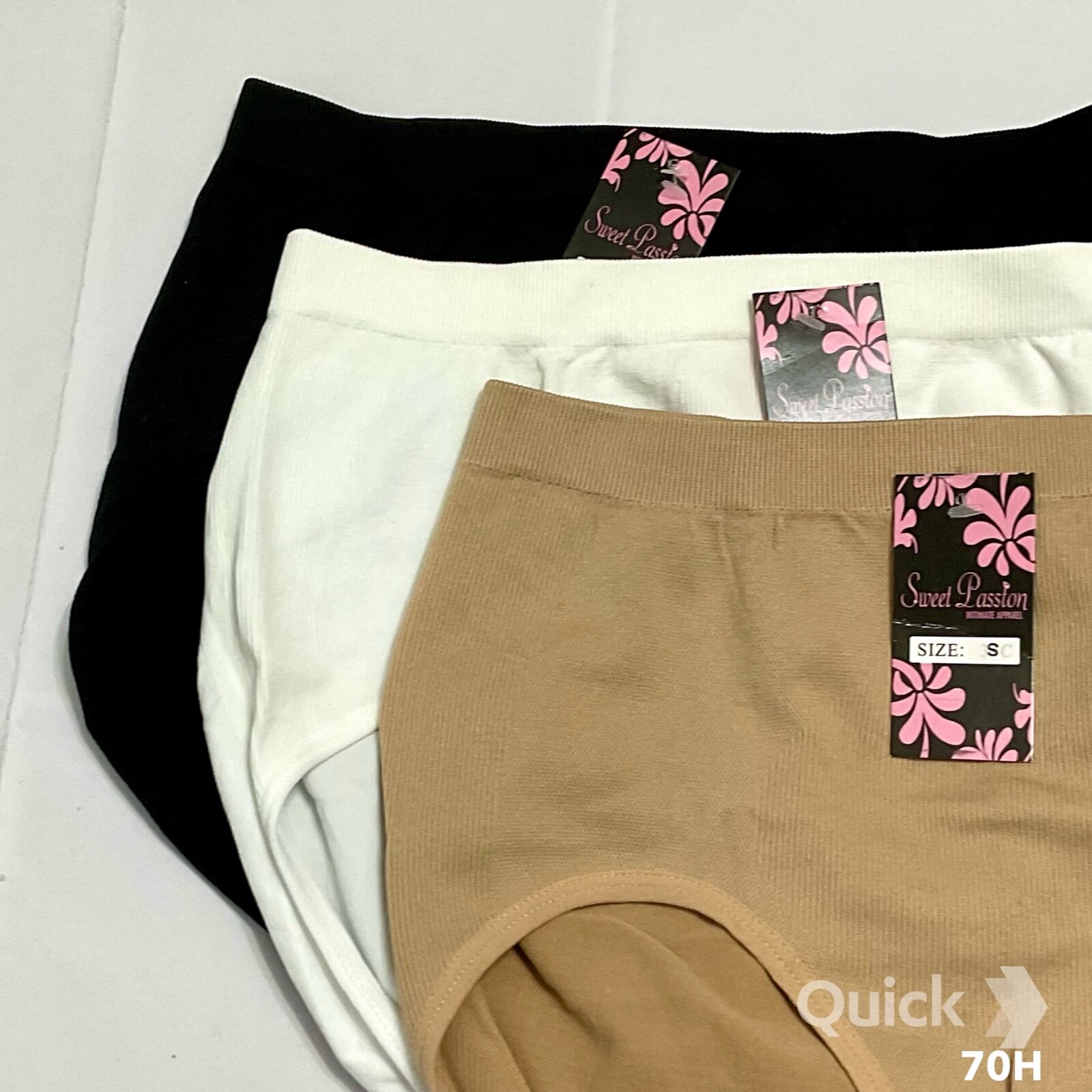 sz S – NWT Soft Seamless Briefs – 3 pcs set