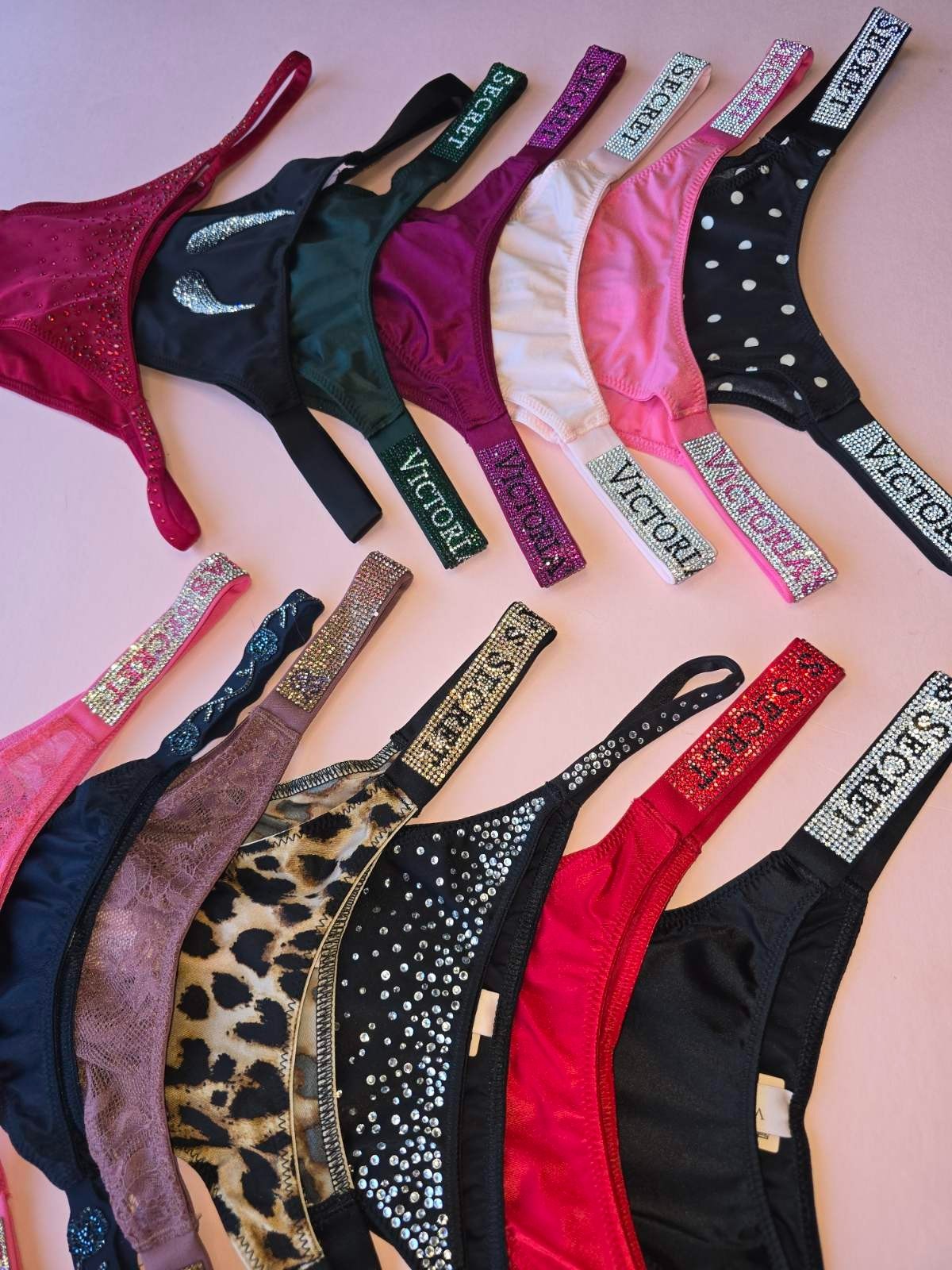 Victoria’s Secret Shine Strap Brazilian Bling Panty Rhinestone All Sizes NWT