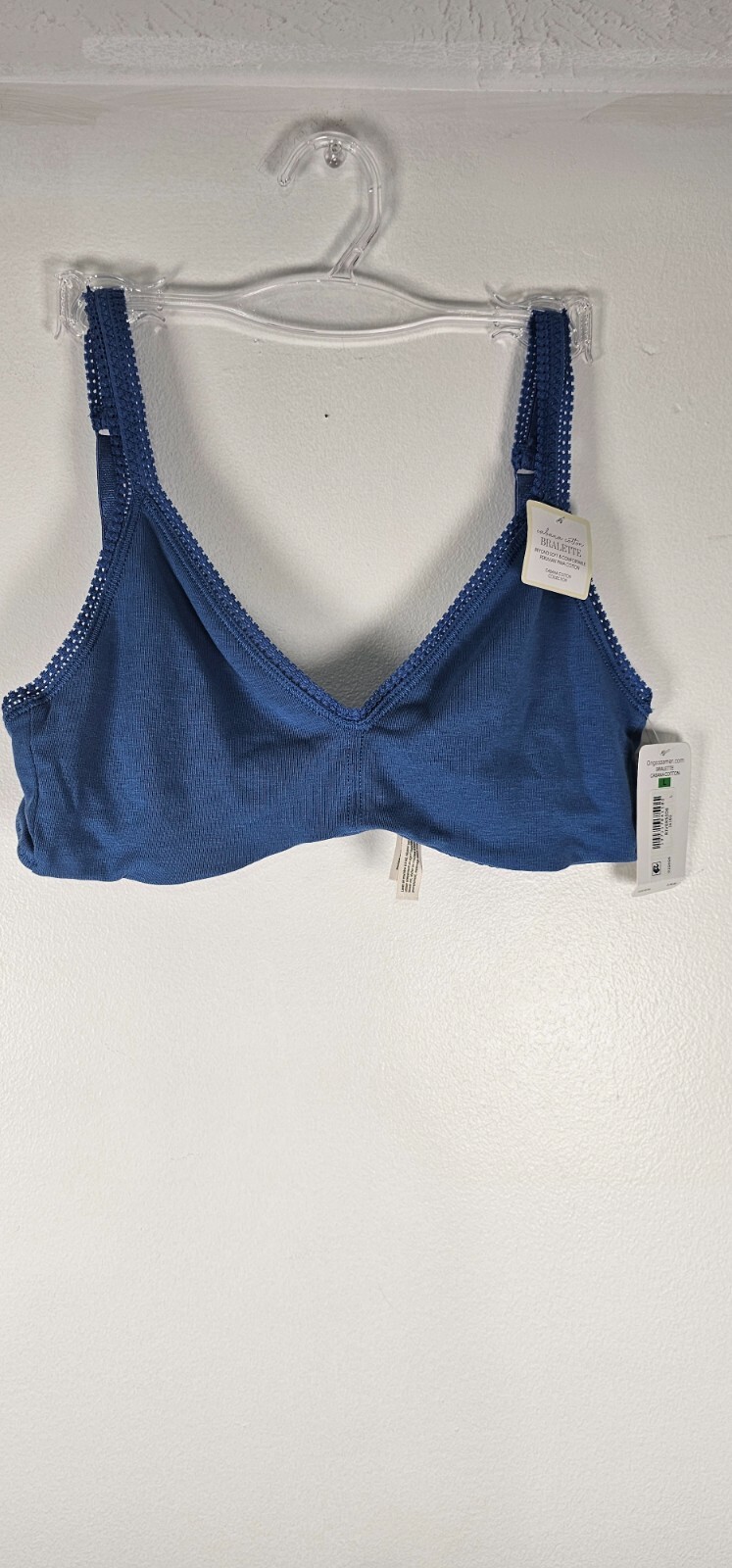 On Gossamer Cabana Cotton Blend Stretch Bralettes MULTIPLE SIZES & COLORS
