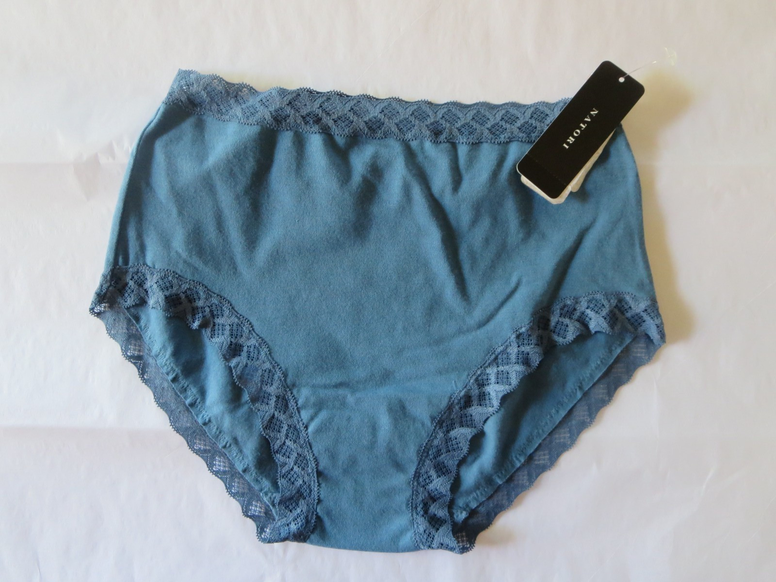 NATORI WOMEN’S BLISS COTTON FULL BRIEF PANTY #755058, SMALL, STELLAR/BLUE, NWT