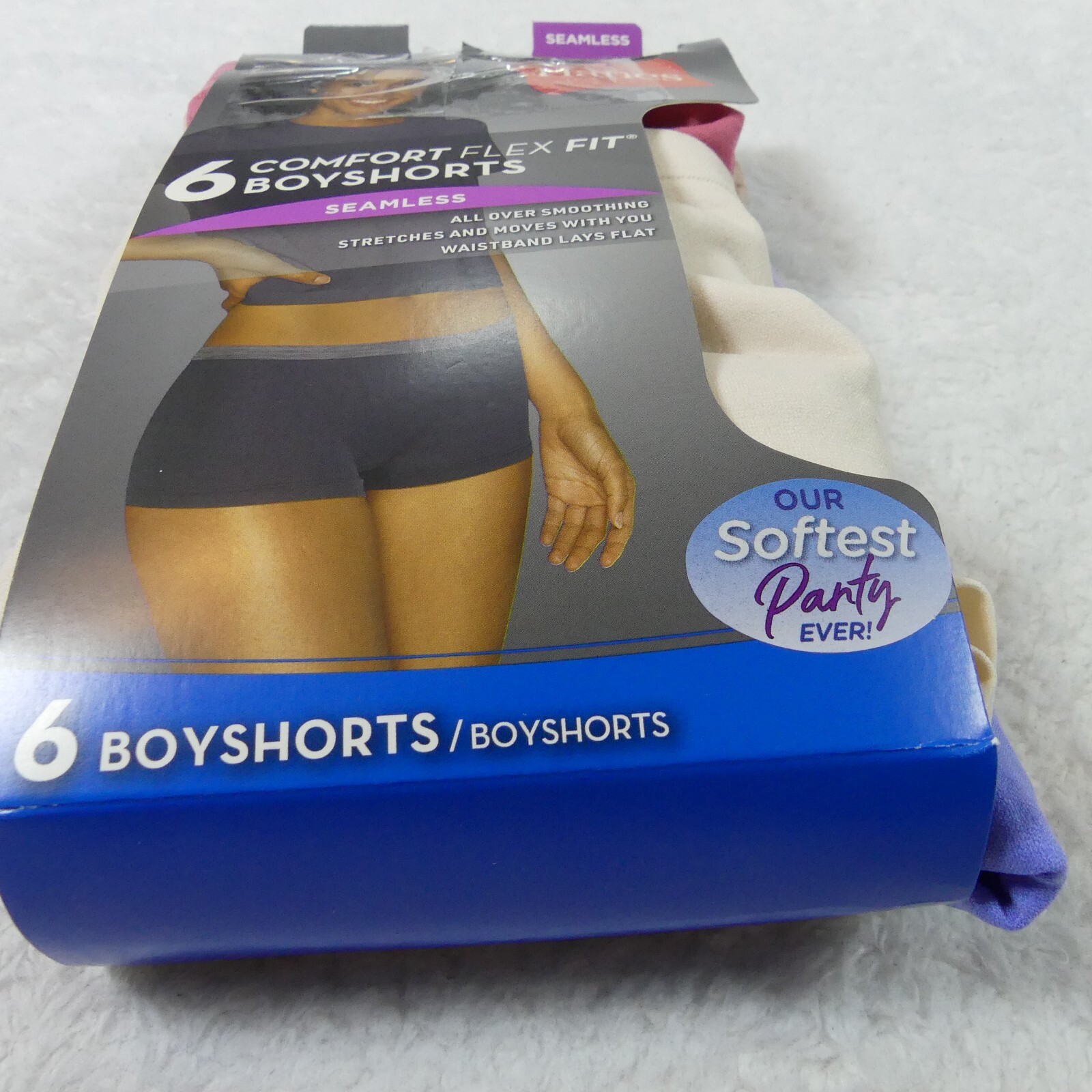 Hanes Underwear Womens 5 Small Boyshorts Comfort Flex Fit Seamless 5 Pair