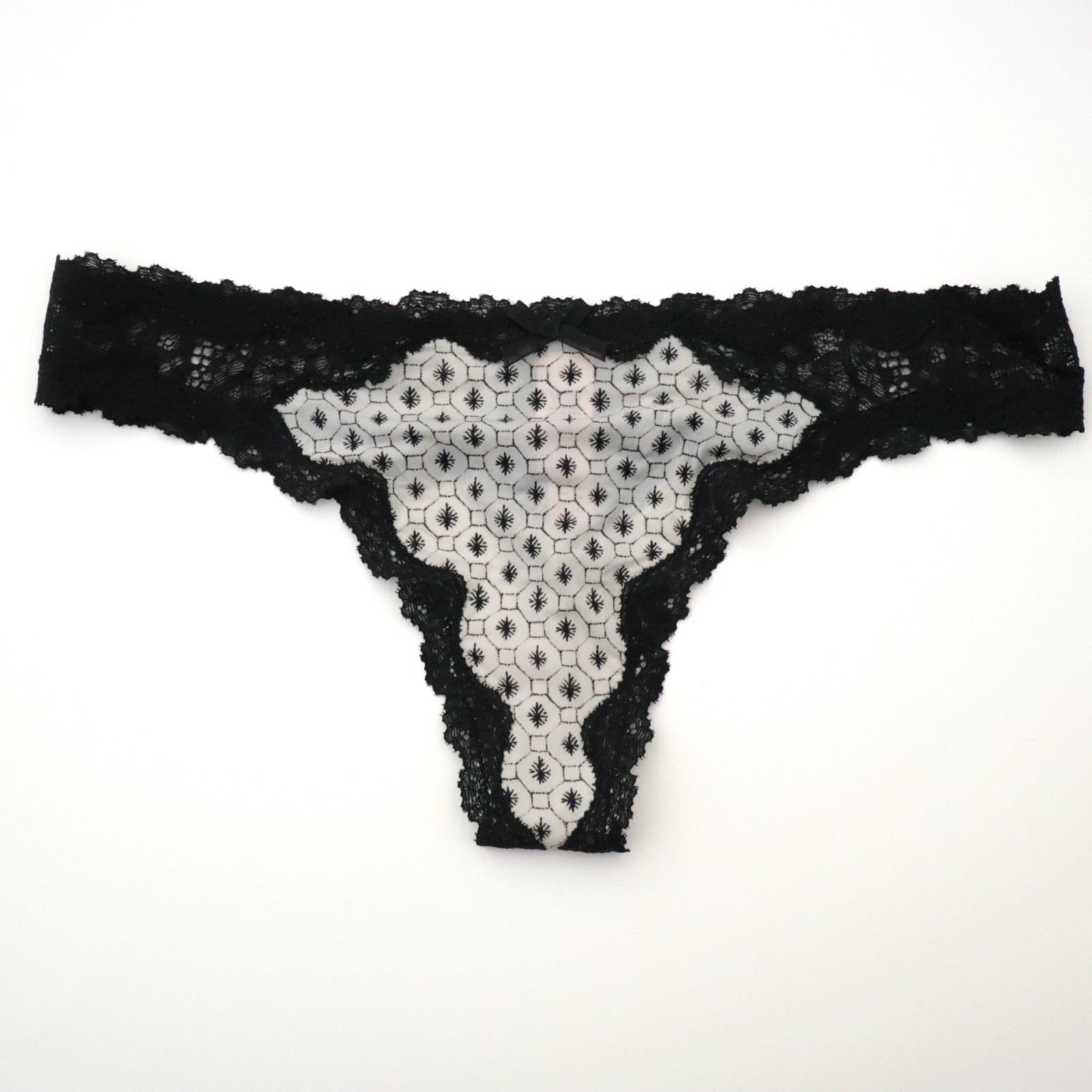 NEW Victoria’s Secret VTG 2010s Silky Satin Dream Angels Thong Panty MEDIUM