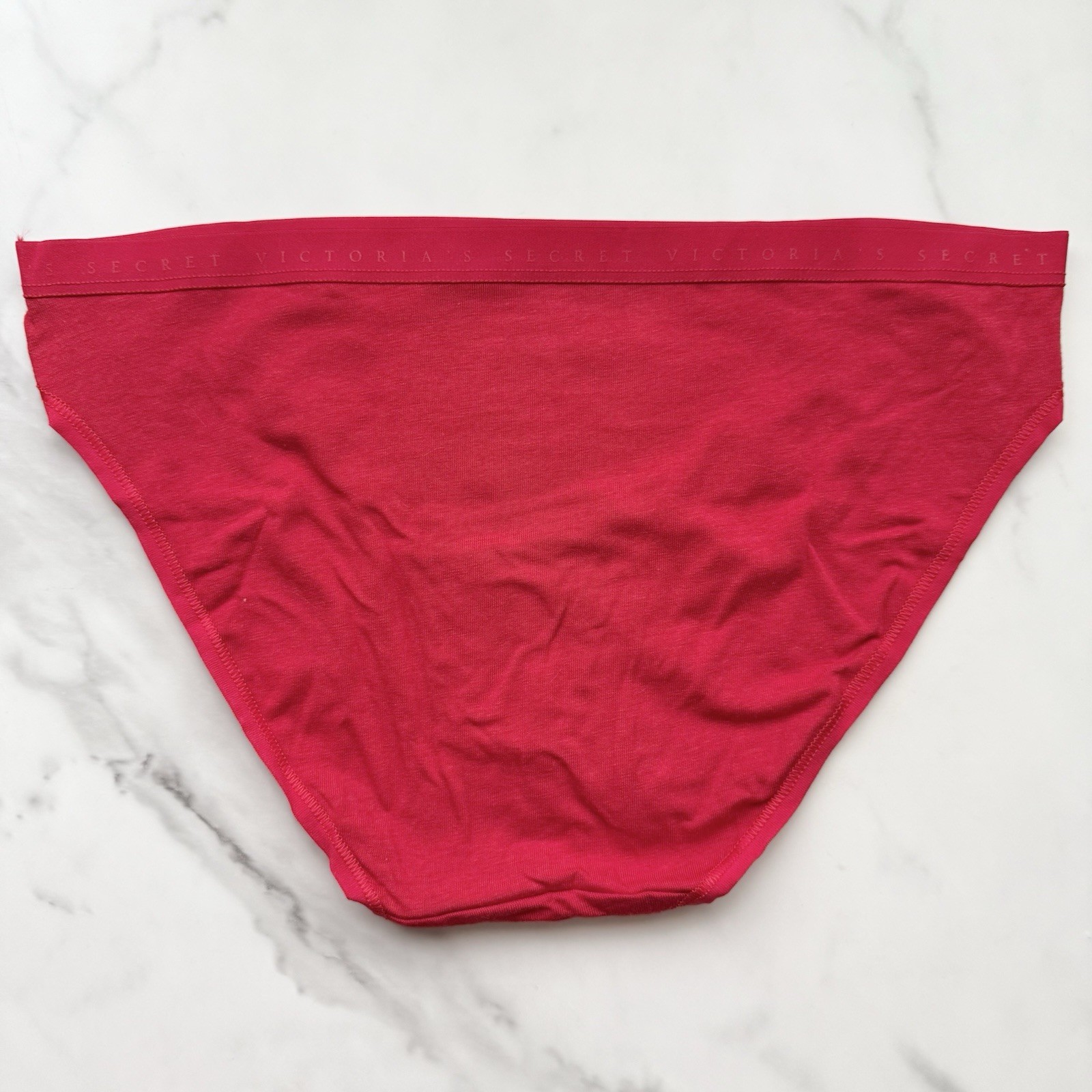 Victoria’s Secret Stretch Cotton Smooth Bikini Panty Lipstick Size M
