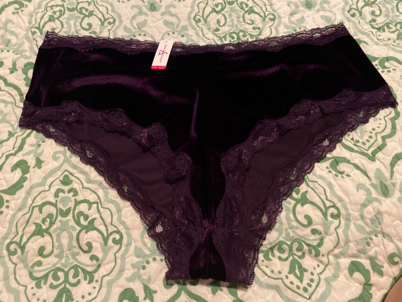 ASHLEY STEWART Womens VELVET HOT SHORT BOYLEG PANTY size 22/24 26/28, and more..