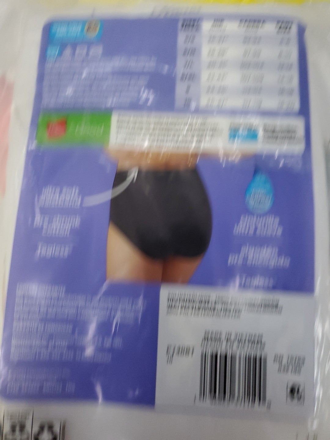 Hanes Tagless Breathable Cotton Briefs Multicolored Size 10 7 Panties NOS Sealed