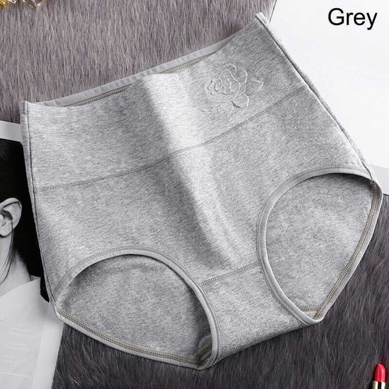 Women Embossing Postpartum Knickers High Waist abdomen in Plus Size Panties