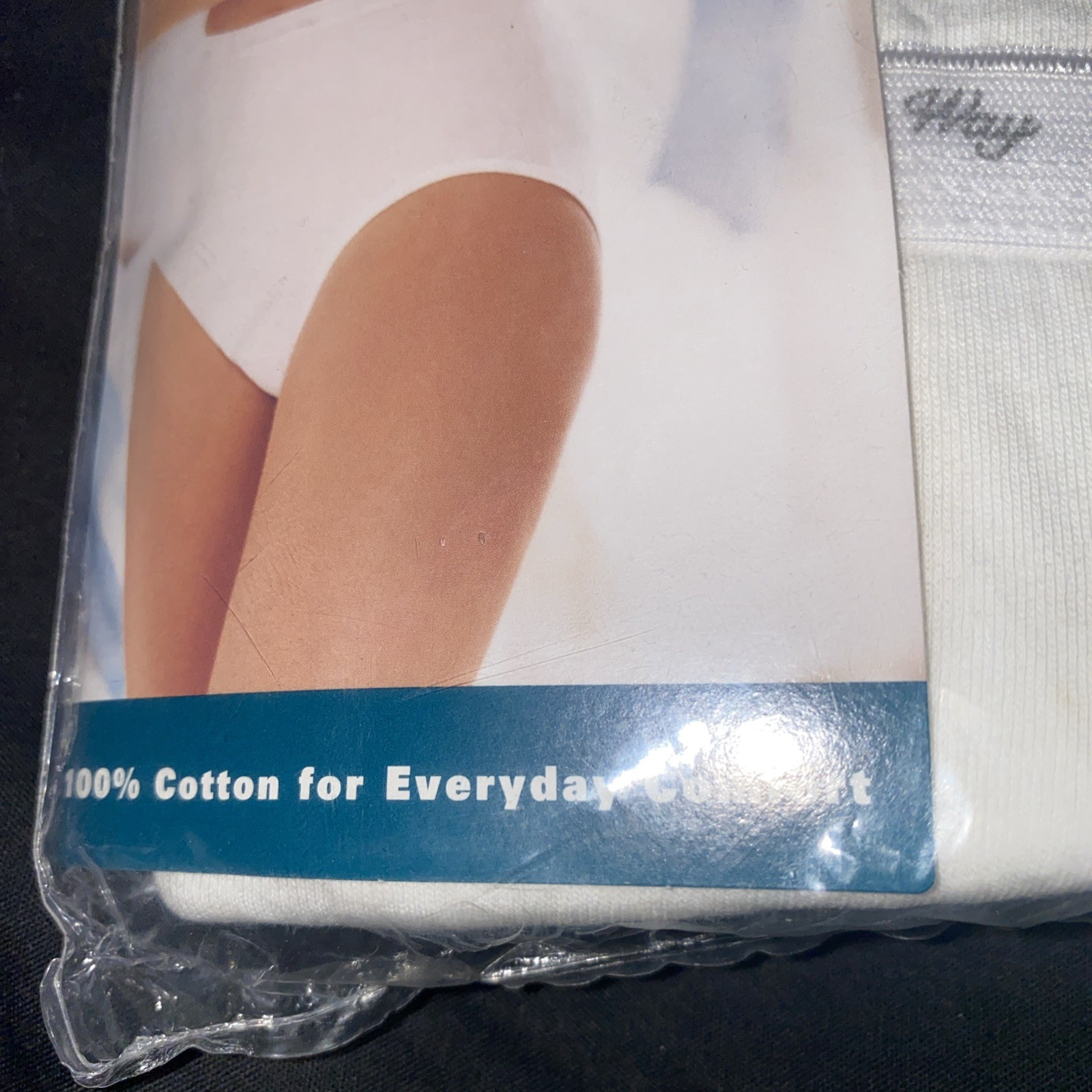 Hanes Her Way Size 6 White Cotton Brief Underwear 3 Pair Vintage 1999 NEW NOS