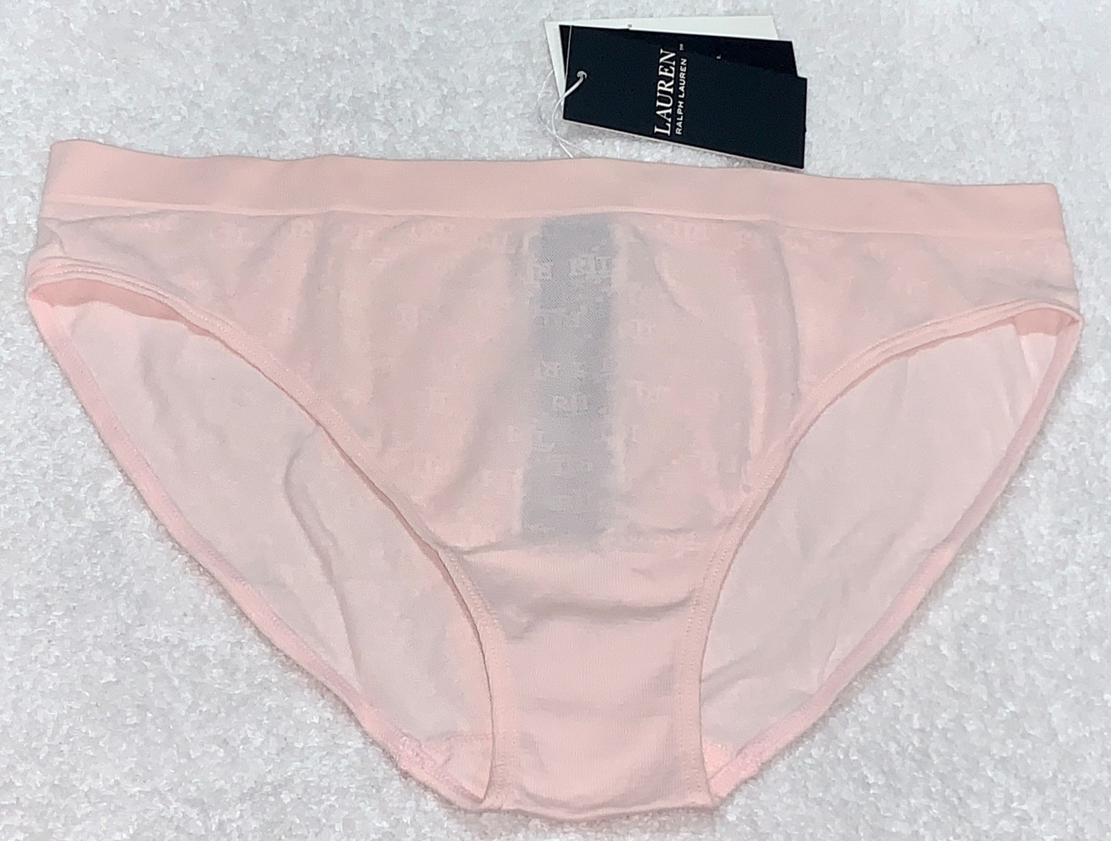 POLO RALPH LAUREN Monogram Mesh Morning Pink Bikini Panty Womens Sz XS S M L XL