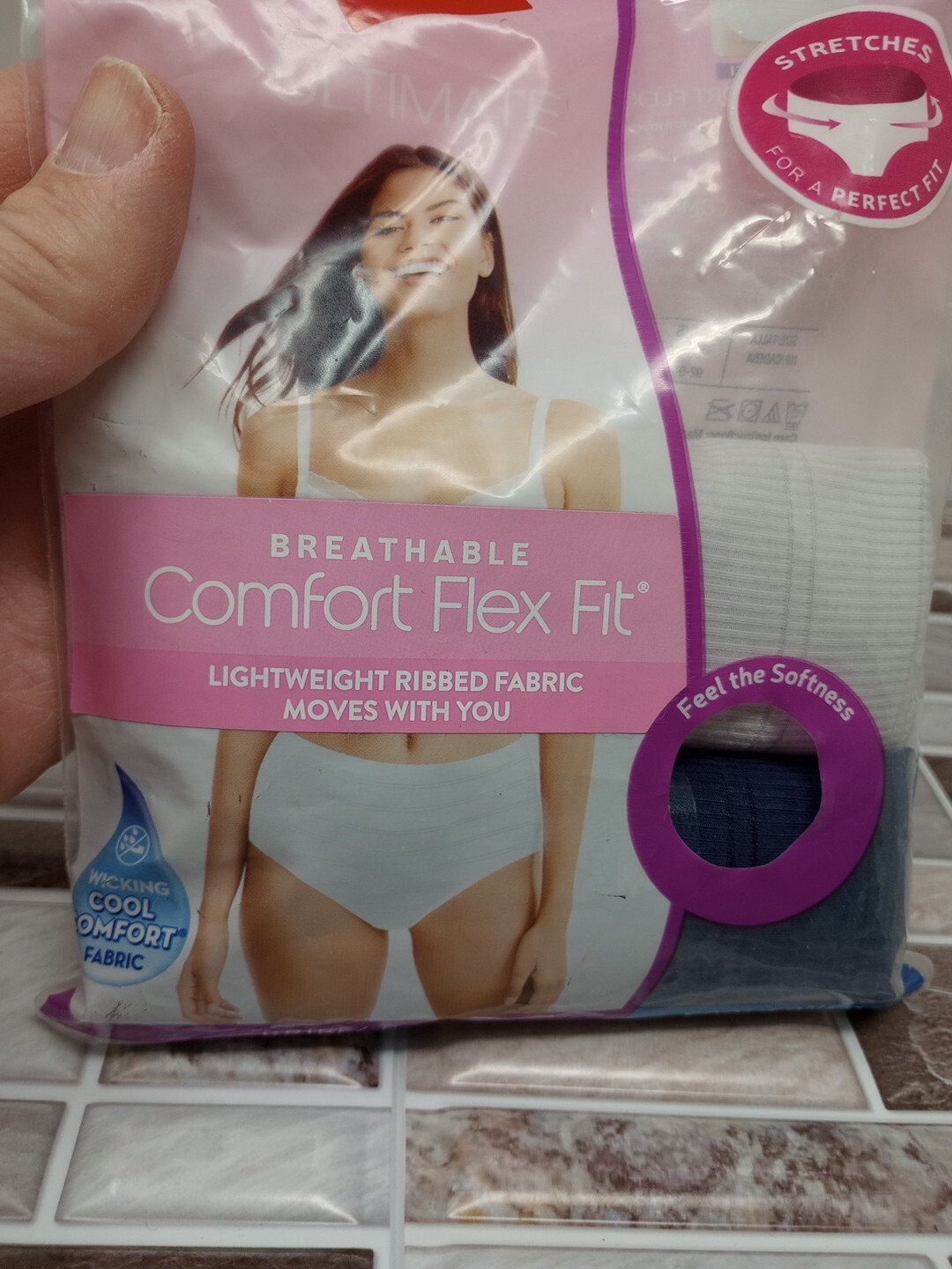 Hanes 2 Pair Women’s 6/M Breathable Comfort Flex Fit BRIEF Panties Open Package