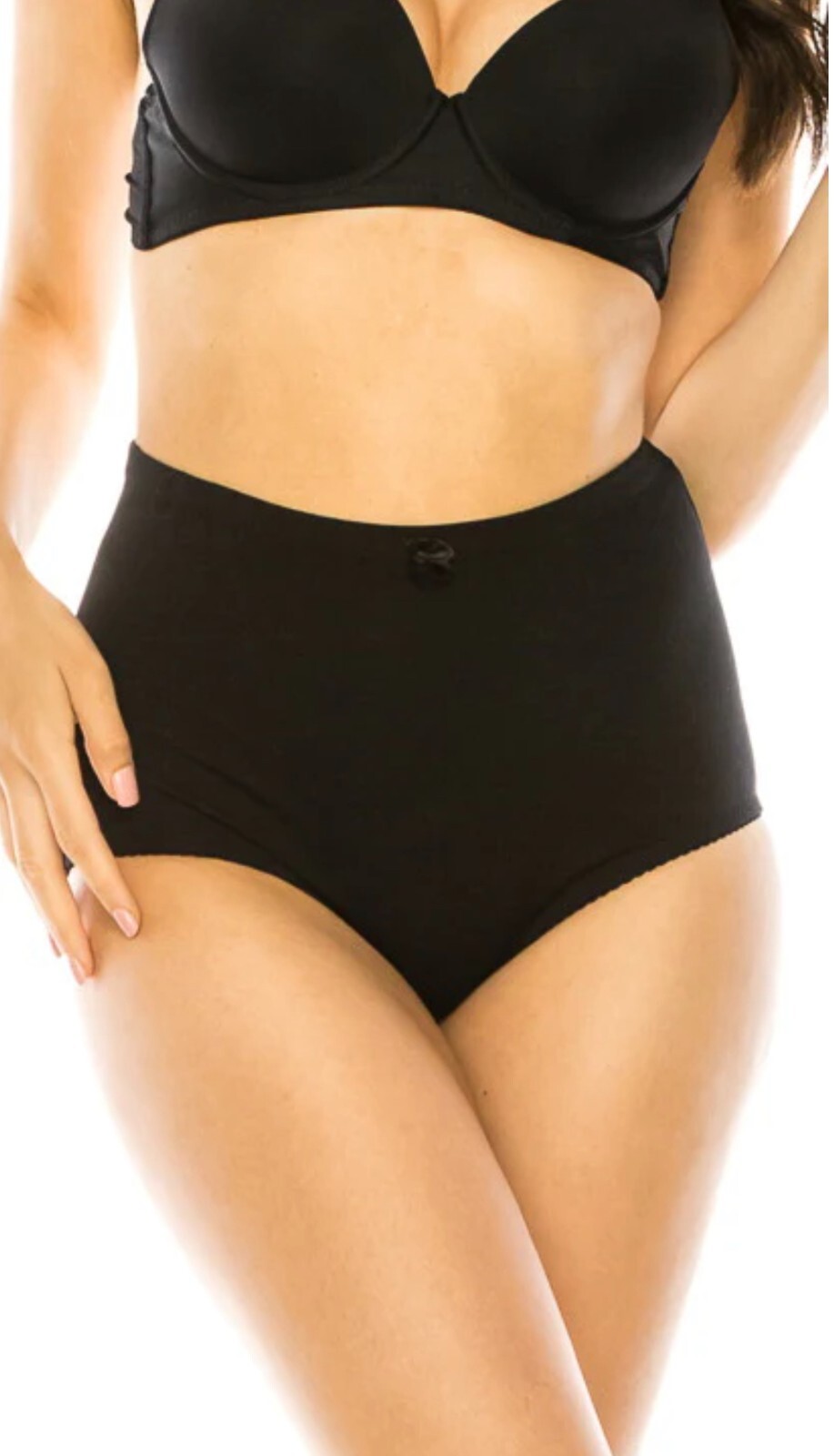 3/6 Pack Women High Waisted Briefs Bikini Panties Cotton Comfy 65 Underwear S-2X