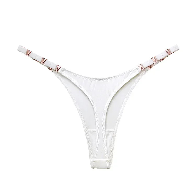 Women’s Ice Silk Thong Panties Leopard G String Low Waist Breathable Lingerie