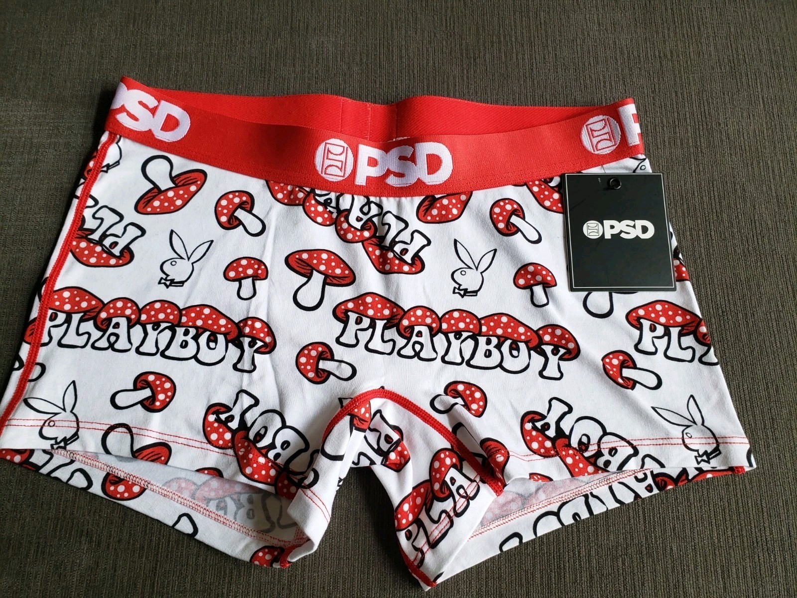 PSD Playboy Bunny Shrooms Boyshorts Women’s Small Stretch Underwear BRAND NEW!