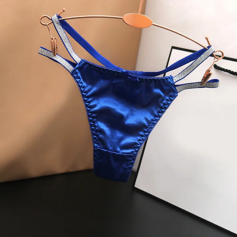 Thong Panties Low Waist Double Strap Stretch Soft Comfortable Daily Wear Fit