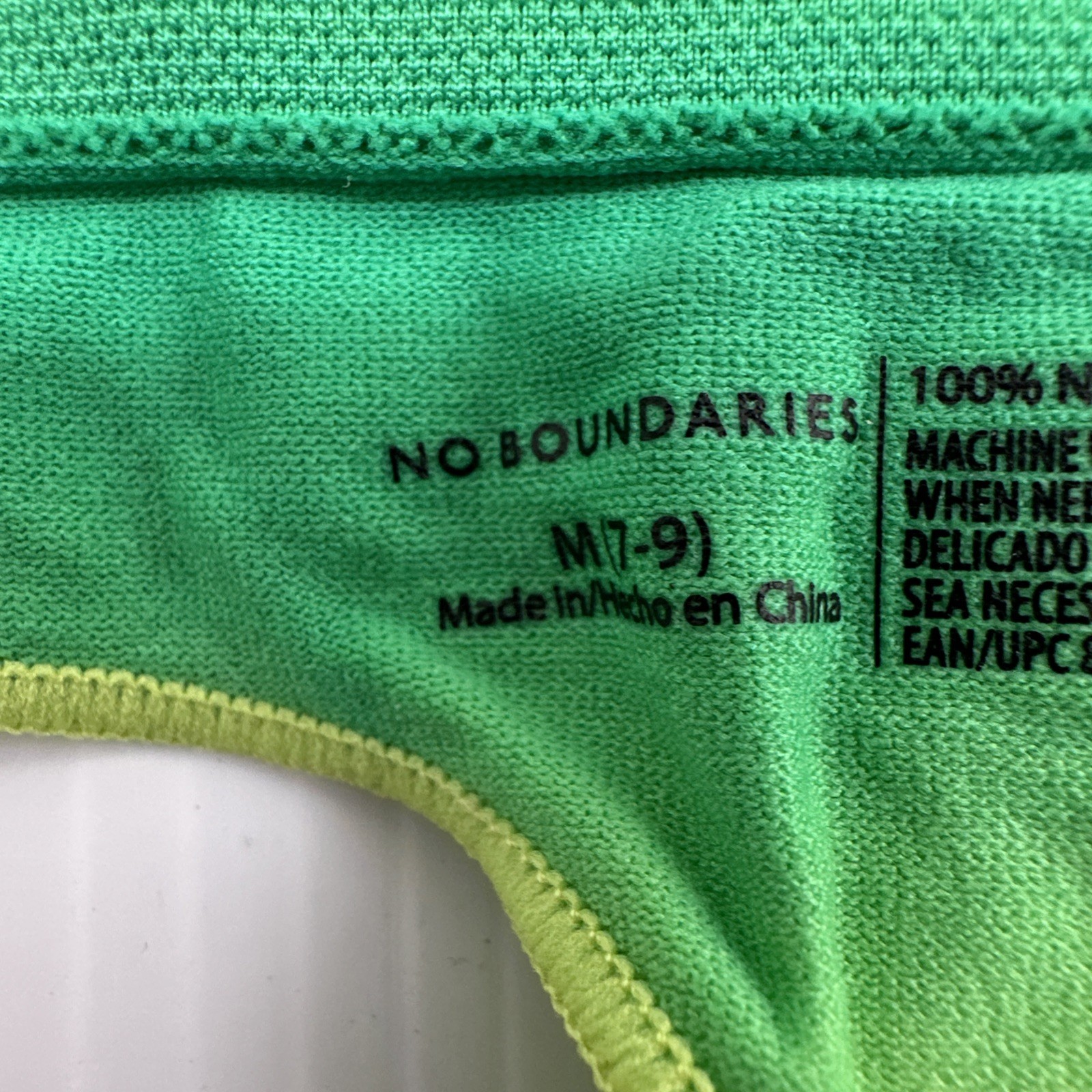 No Boundaries NOBO M (7-9) Thong Panties Set of 4 Green {47}