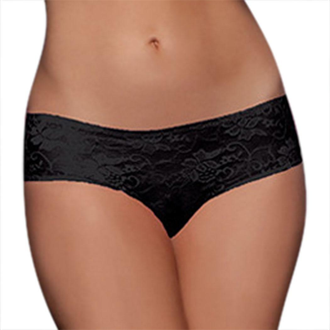 Floral Briefs Underwear Lingerie G-string Panties Women’s Crotchles Thongs Lace