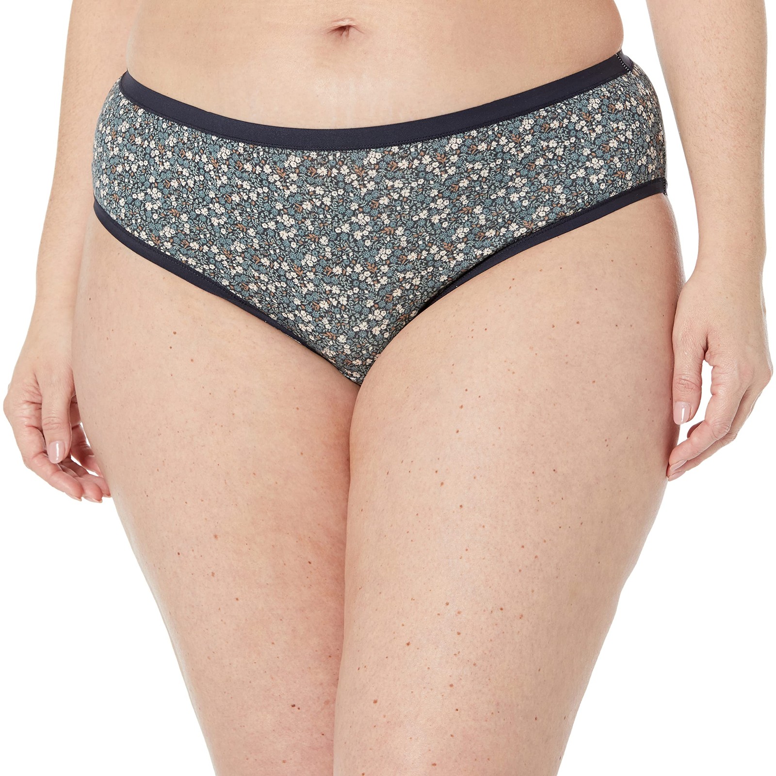 Amazon Essentials Women’s Cotton Hipster Large, Multicolor/Ditsy Floral/Dots