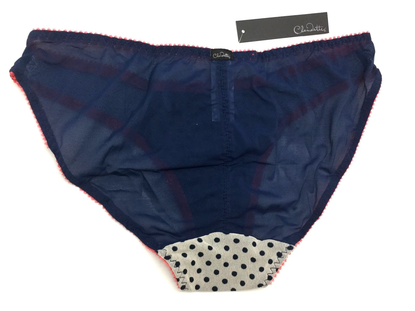 New Love Claudette Dessous Bikini Panty Brief Lingerie Panties Peacoat Polka Dot