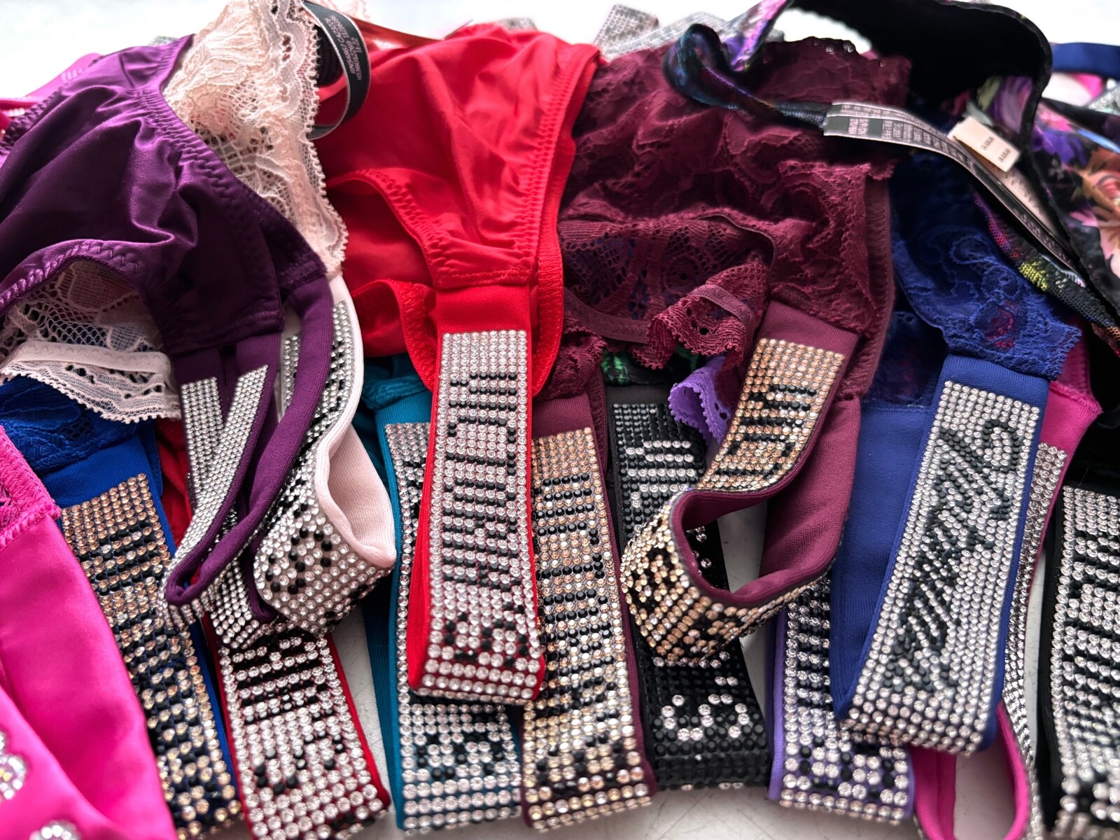 Victoria’s Secret Very Sexy String Bikini Panty Shine Strap Bling XS S M L XL