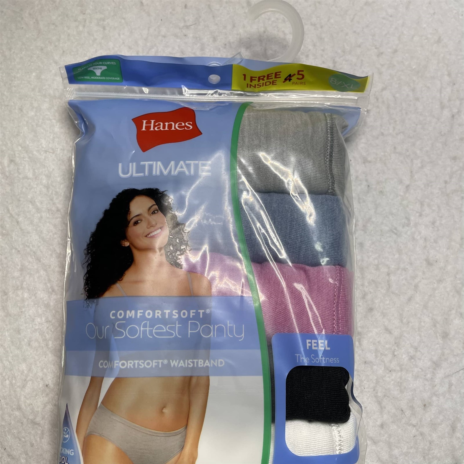 Womens 5pk Cooling ComfortSoft Stretch Bikinis – Hanes Ultimate 8/XL