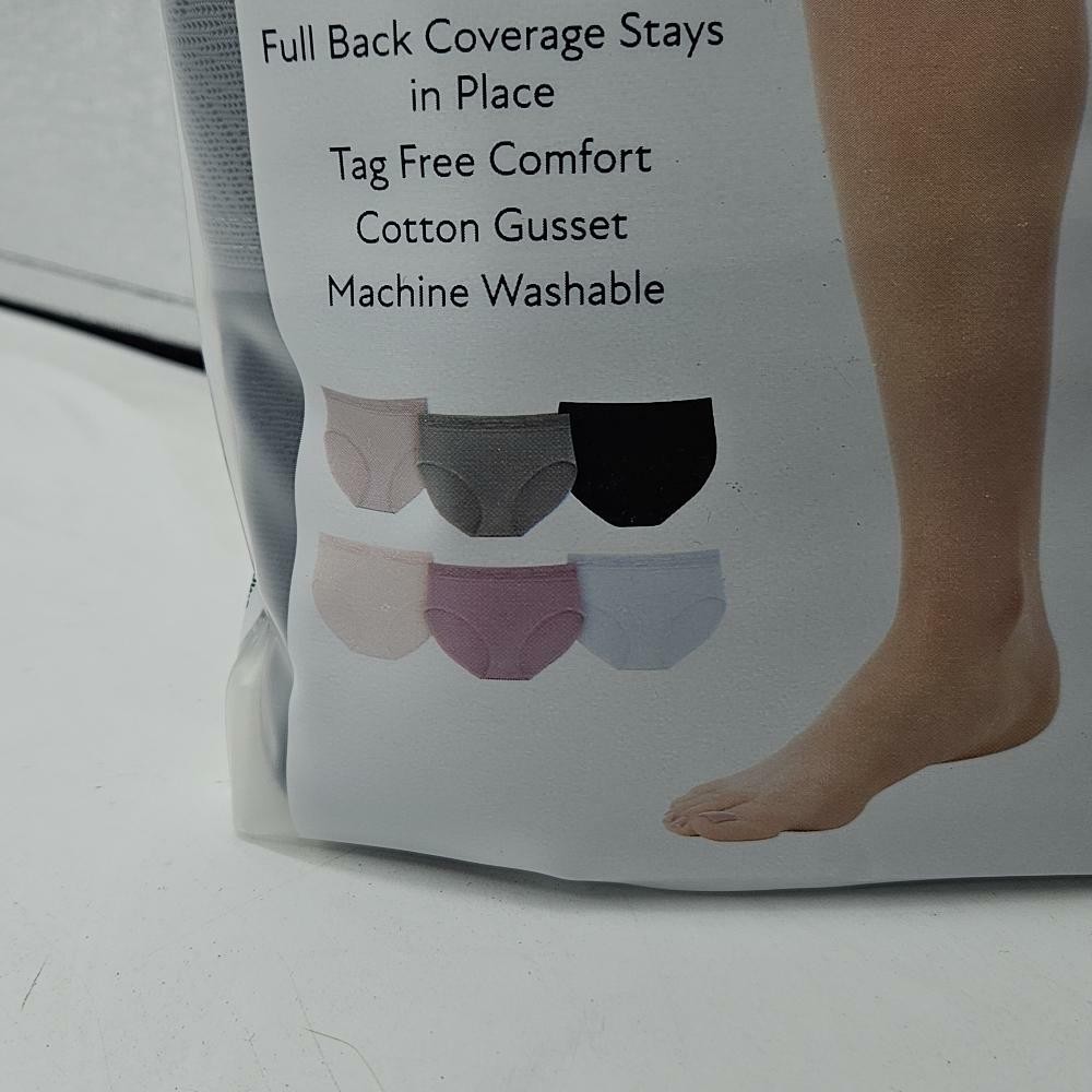 Women’s 6-Pack Cotton Luxe Modern Brief 2xl Multicolored Underwear Soft