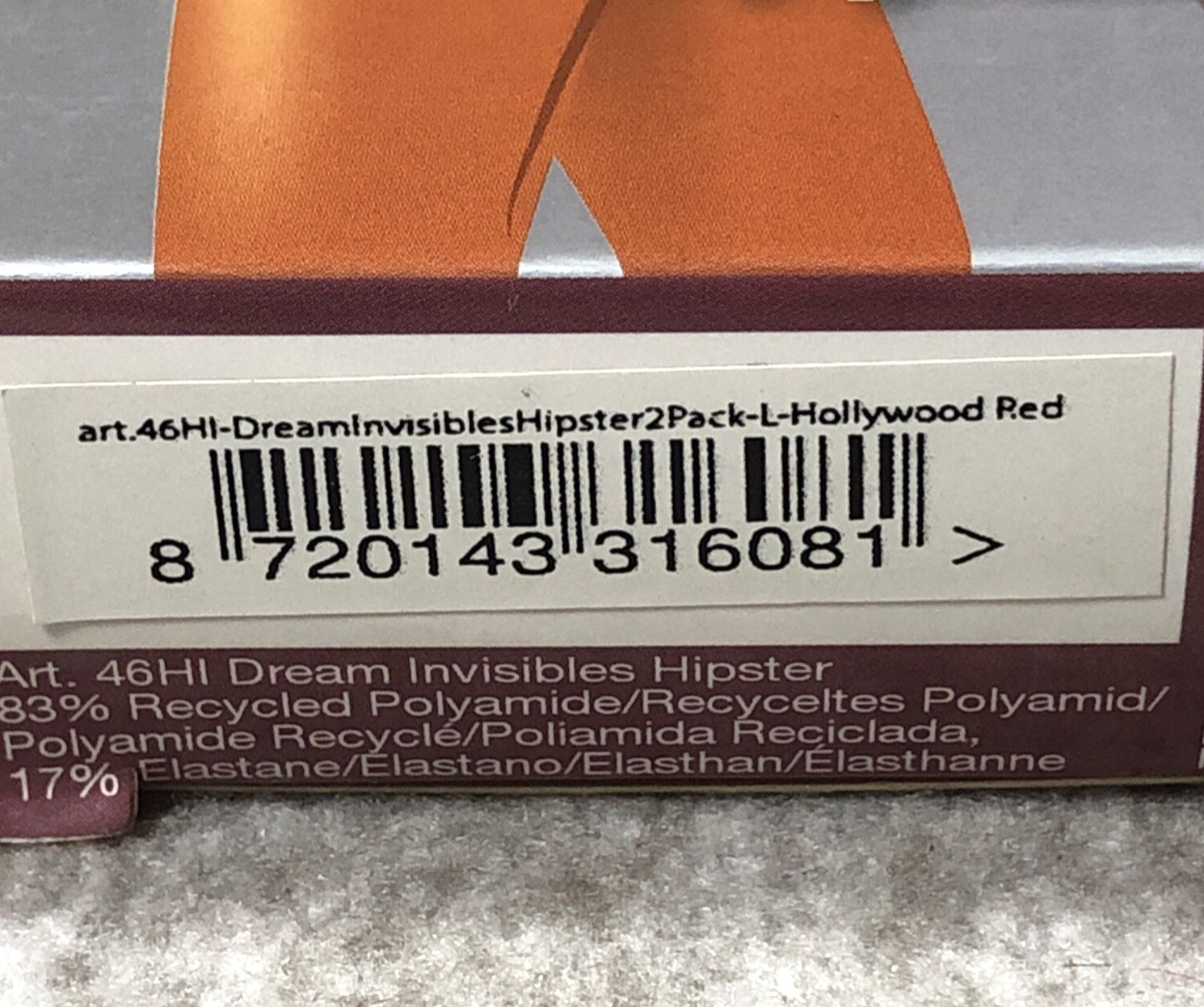 Magic Bodyfashion 2-Pack Dream Invisibles Hipster Knickers Hollywood Red L UK 12