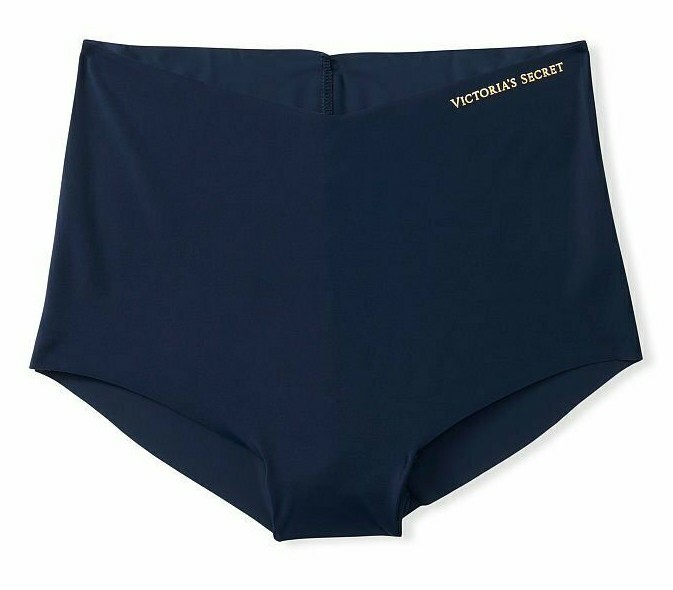 XXL Ensign Navy Blue NO SHOW Edges Victorias Secret High Waist Midi Brief Panty