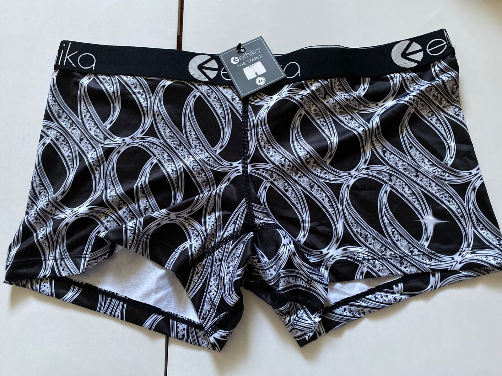 Ethika Diamond Staple Boyshort Underwear Briefs Womens Sz Extra Large