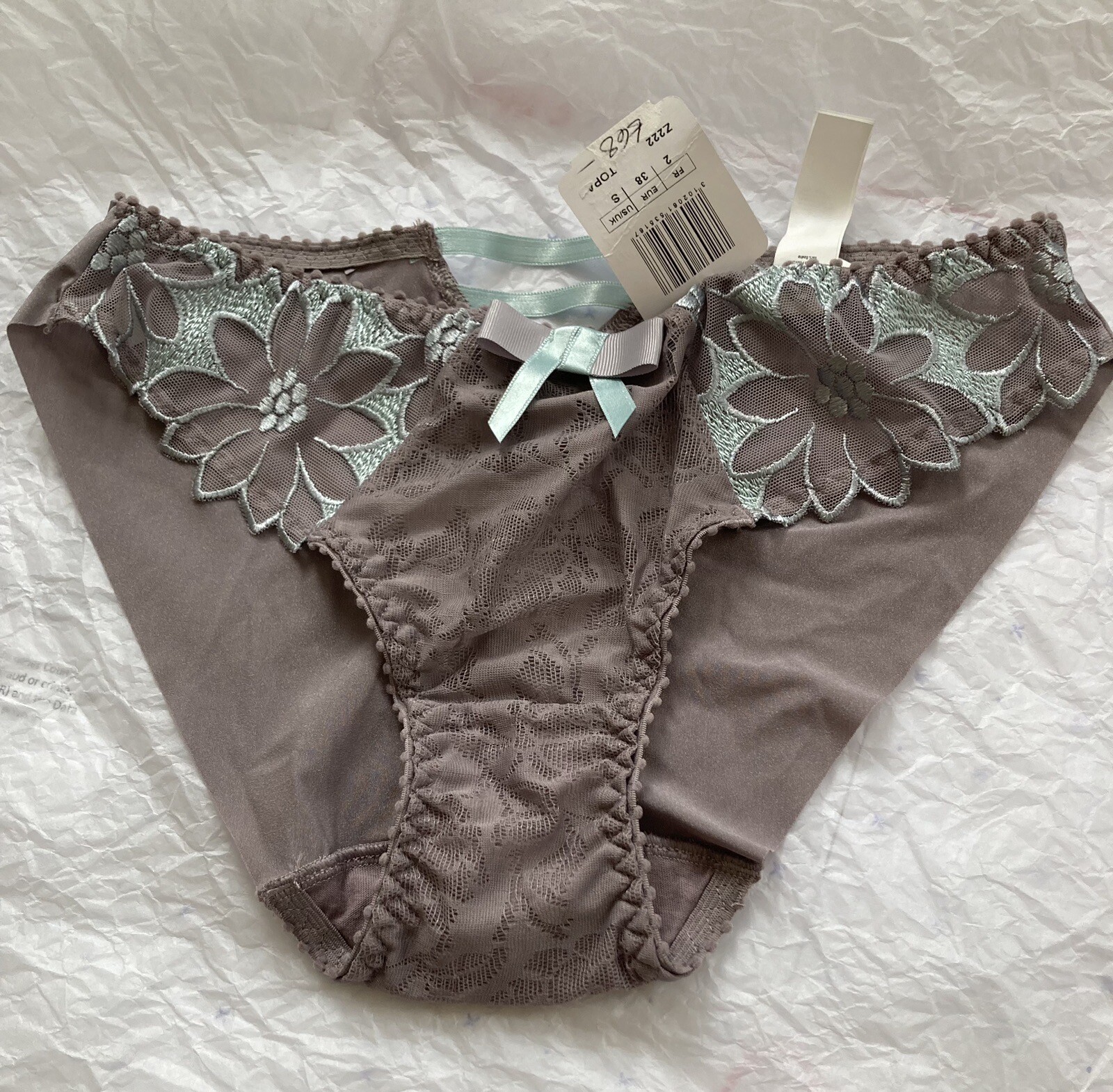 Aubade, Brazillian briefs, size S/10, colour: Topaz, BNWT