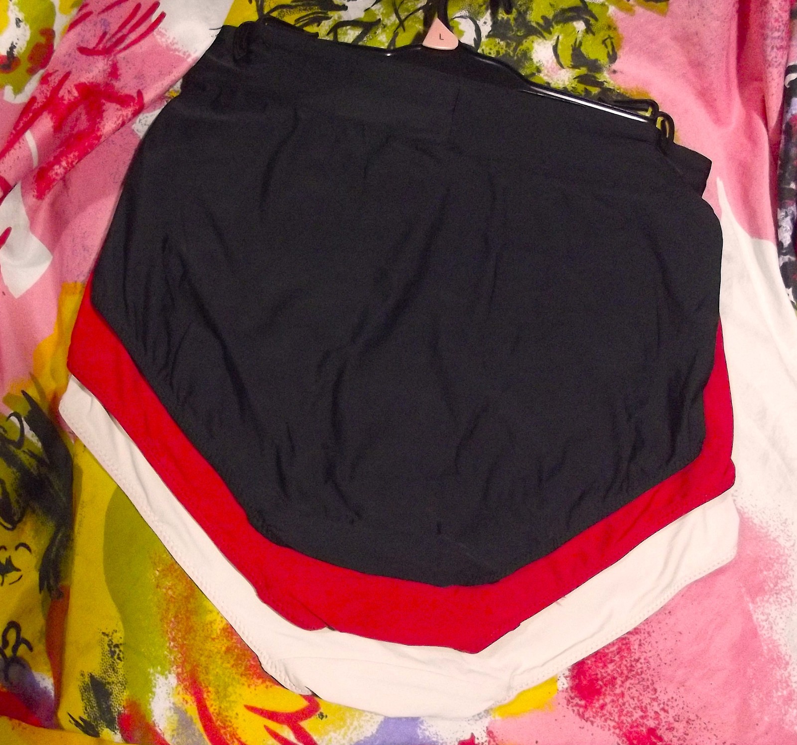 3 NEW PRIMA VALENTINA 871375 BG/RD/BK MICROFIBER GOODBBYE TUMMY BRIEF PANTIES S