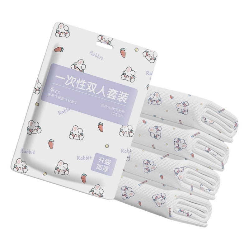 Convenient Disposable Hotel Bedding Set For Frequent Travelers And Business Trip