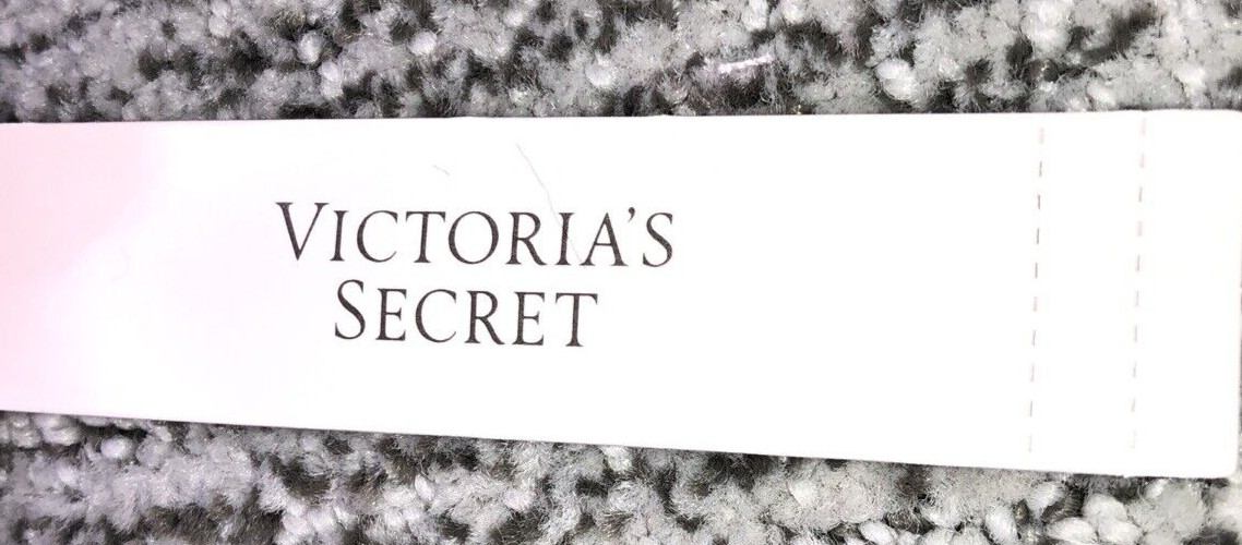 Victoria’s Secret NWT Large Black Lace Brazilian Panty Rhinestone Bow Sexy Sheer