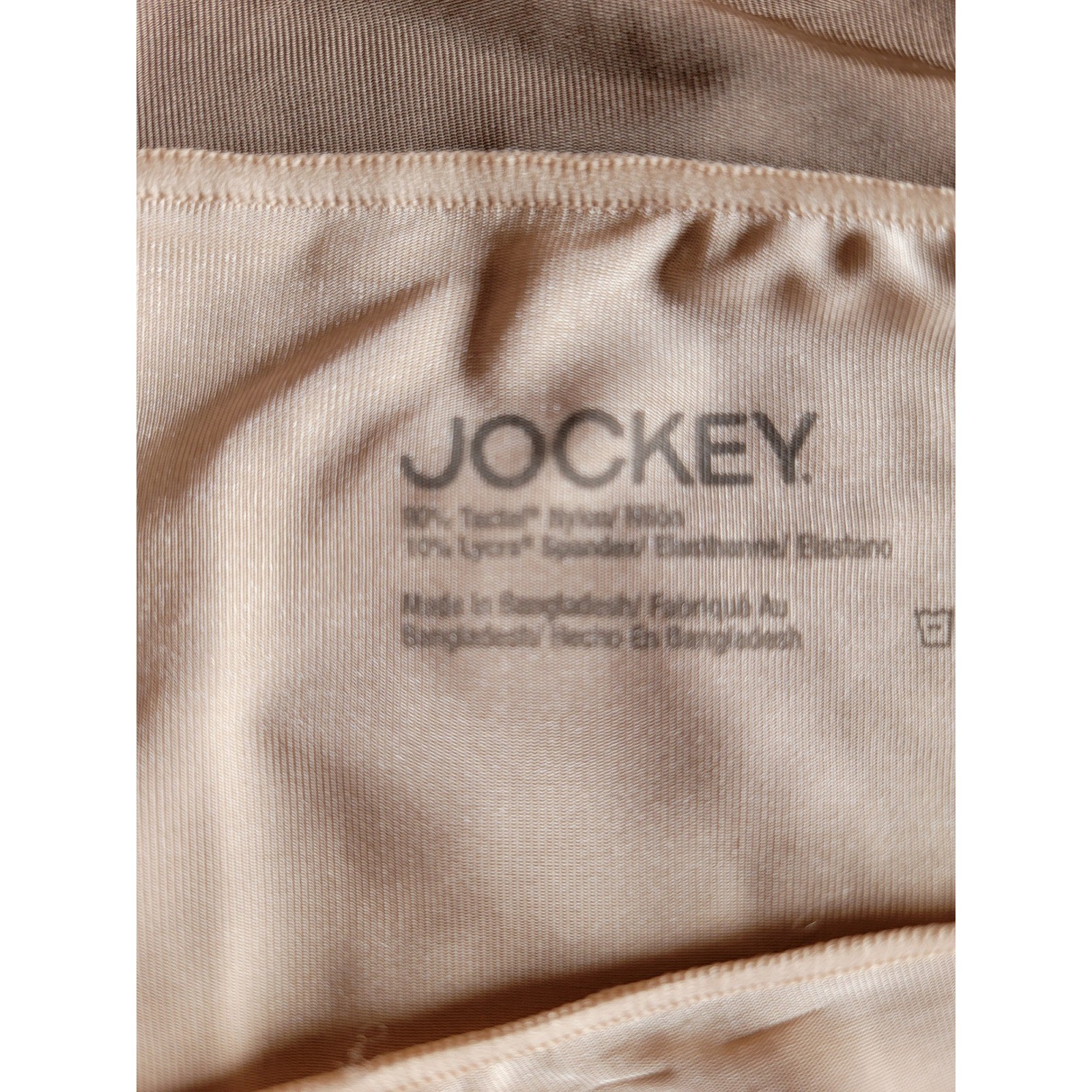 Women’s Jockey 3-Pk No Panty Line Promise Hip Briefs, Pink/Beige, Size 9XXL,NWT