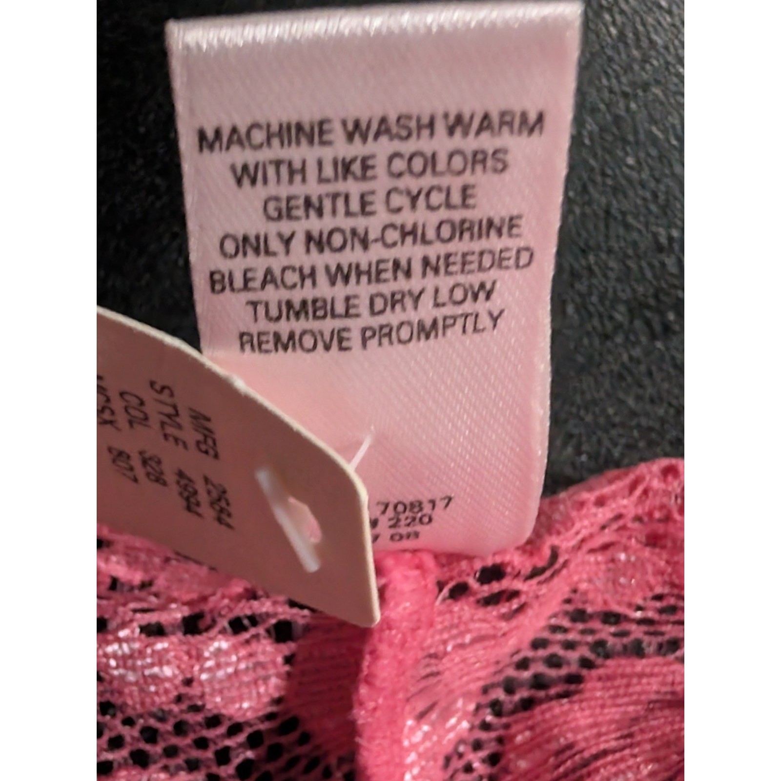 Victoria’s Secret Boyshort Panties Pink Floral Lace Size Medium Stretchy Nylon