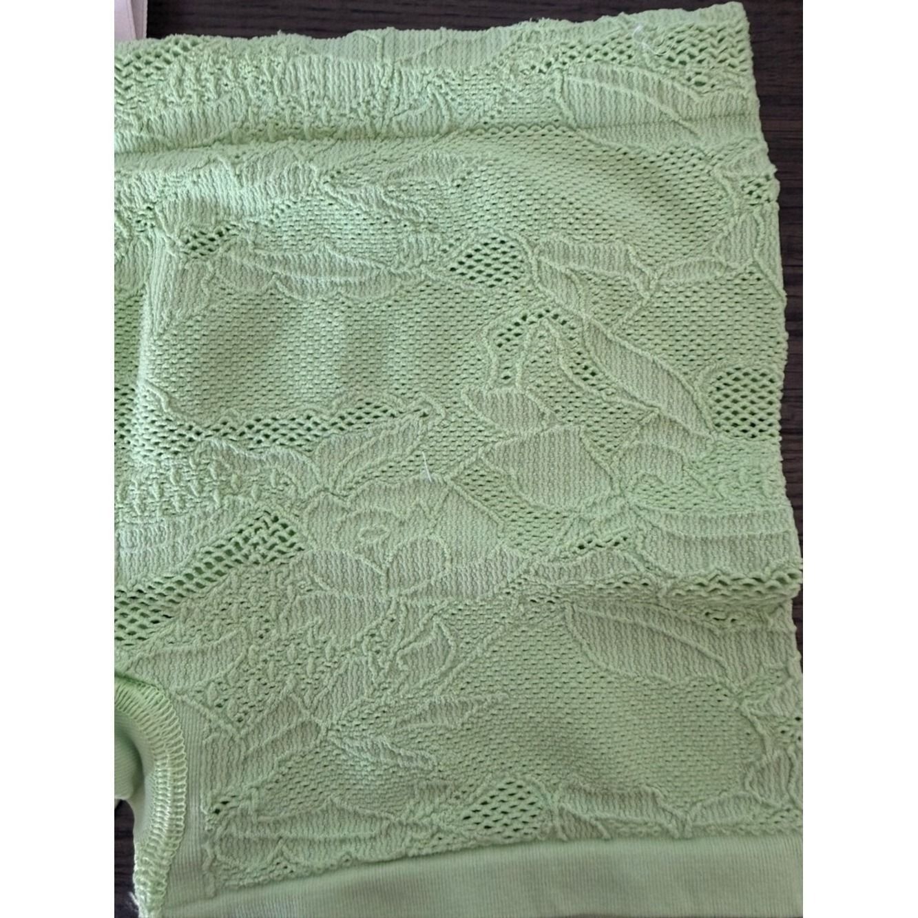 Anthropologie Lyrebird Lime Green Textured Seamless Boyshorts