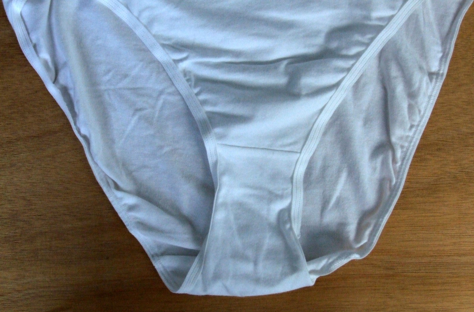EX Chainstore size 12 high Leg nickers panties briefs stretchy cotton White