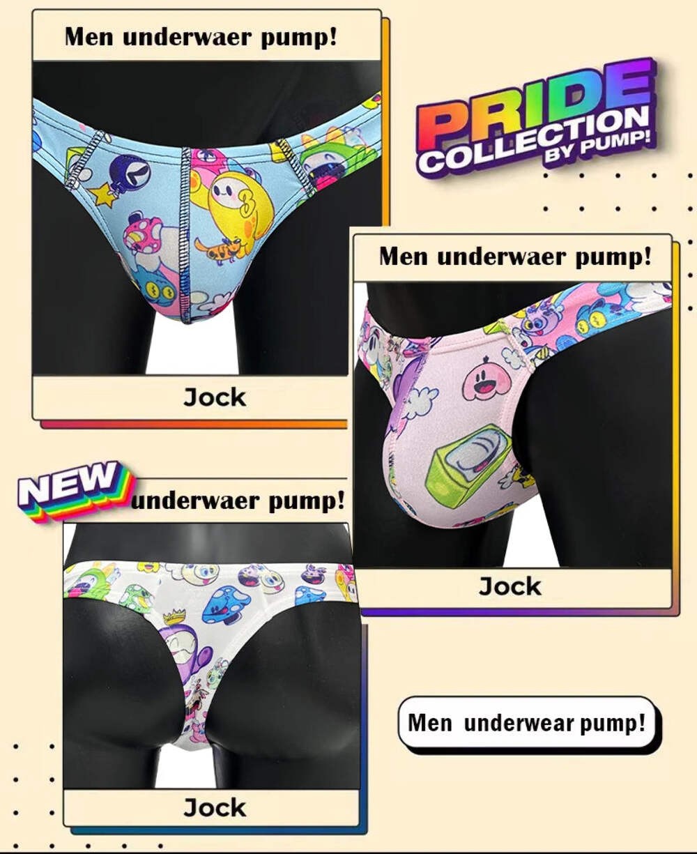 1/2/3PCS Man Thongs Underwear Hot Sale Modal Graffiti Printed Sexy Men Underpant