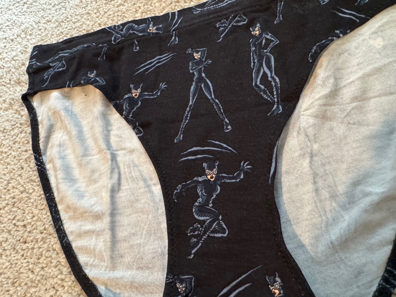 MeUndies Catwoman FeelFree Bikini Black Panties Sz M NEW Ltd Edition Discontinue